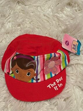 Disney Doc McStuffins Toddler Cadet Hat Red NWT